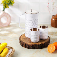 FnS Lecce Pitcher and glass set (1 Pitcher and 2 glass)