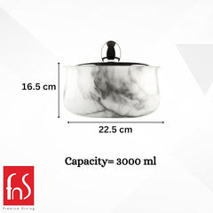 FnS Marbella Stainless Steel Casserole (3000ml)
