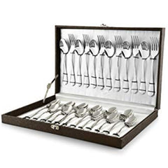 FnS Bria 24-Pc Cutlery Set with Leatherette Box Packaging