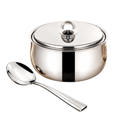 FnS Ebro 2000 ml Stainless Steel Casserole with Venice Serving Spoon