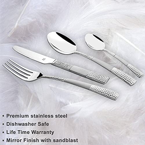 FnS 24 pcs Stainless Steel Zest Cutlery Set with Stand