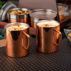 FNS Stainless Steel coffee Mugs Rose Gold (Set of 6)