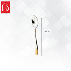 FnS August 6 pcs 24 Karat Gold Plated Dinner Spoon