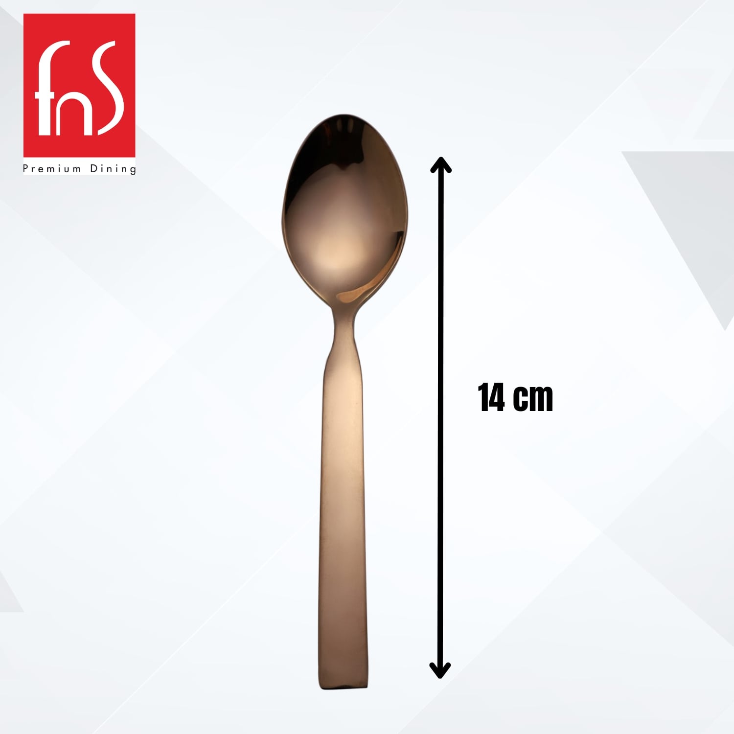 FnS Allie Stainless Steel Rose Gold 6 Pcs Teaspoon Set