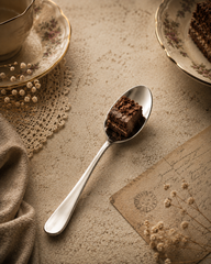 Chef Vicky Ratnani's Signature Collection By FnS Antico Stainless Steel Dessert Spoon 6 Pcs Set | Premium classic elegance Handle Design Cutlery for Home, Dining & Kitchen