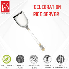 FnS Celebration 24 Karat Gold Plated Rice Server