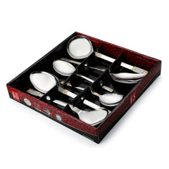 FnS Celebration Gold Plated 6 pcs Serving Spoon Set