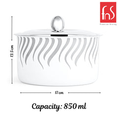 FnS Flame Stainless Steel Casserole (850ml)