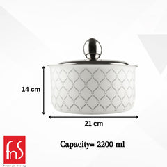 FnS Lecce Stainless Steel Casserole (2200ml)
