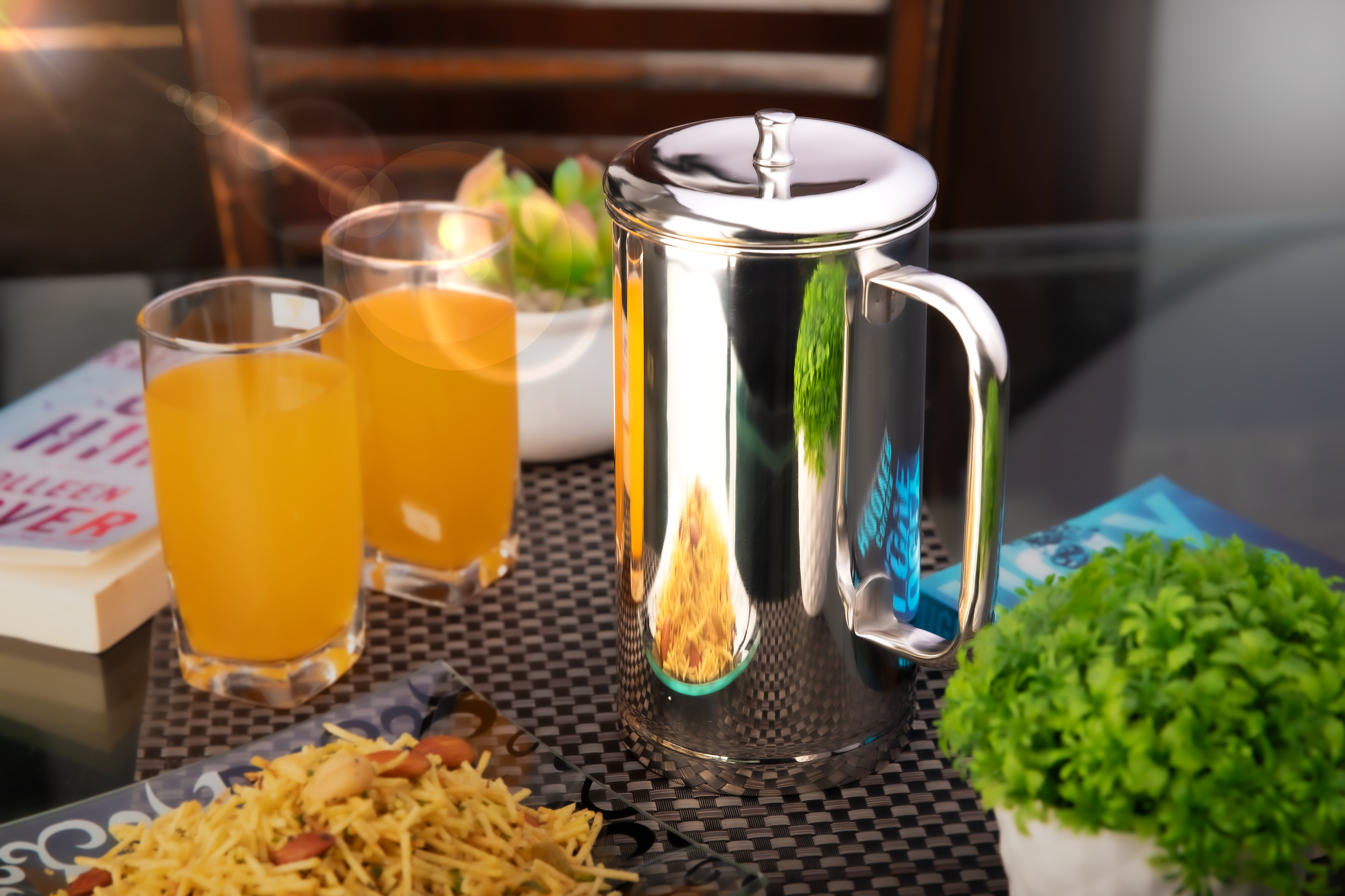 FnS Perry Stainless Steel Water Pitcher/jug (2000 ml)