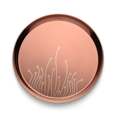 FnS Gond Stainless Steel Rose Gold 5 pcs Dinner Thali Set