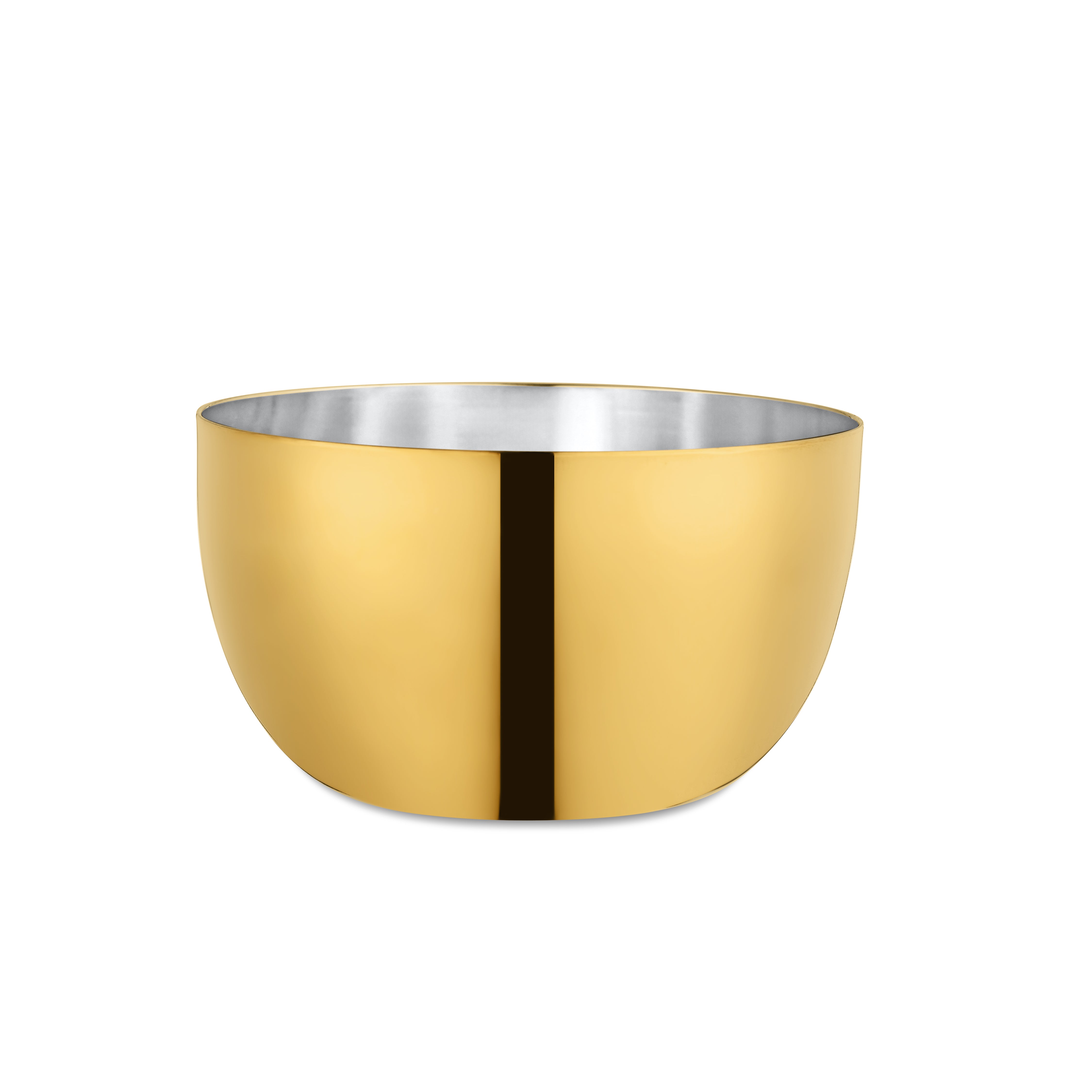 FnS Royal 24 pcs Stainless Steel Gold Dinner Set (6 Thali, 12 Katori (Bowl), 6 Dinner Spoon)