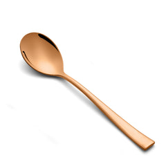 FnS BonBon Rose Gold 24 pcs Stainless Steel Dinner Set (6 Thali, 12 Katori (Bowl), 6 Dinner Spoon)