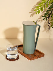 FnS Royal Olive Green Stainless Steel Strong and Durable Water Pitcher/Jug (Capacity 1.2 LTR)