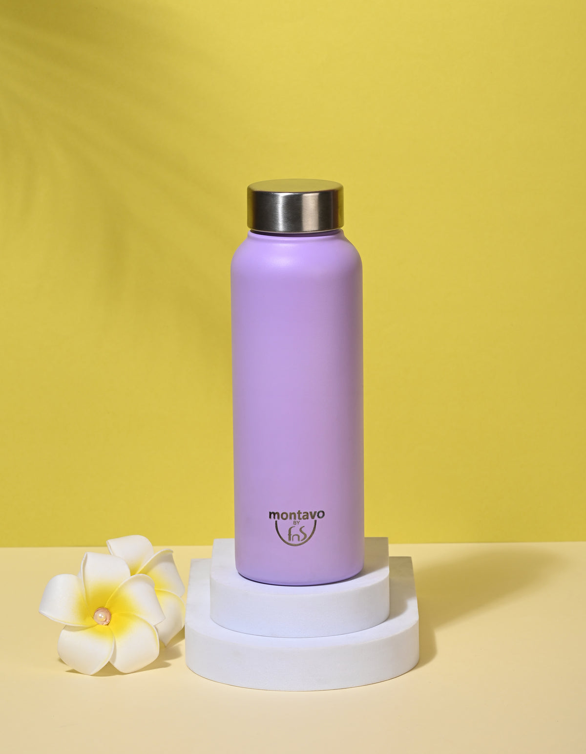 Montavo by FnS Lilac Mist color Stainless Steel Water Bottle (Capacity 750 ml)