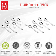 Montavo by FnS Flair 12 Pcs Coffee Spoon Set