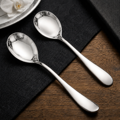 FnS Victoria 2-Pc Stainless Steel Serving Spoon Set