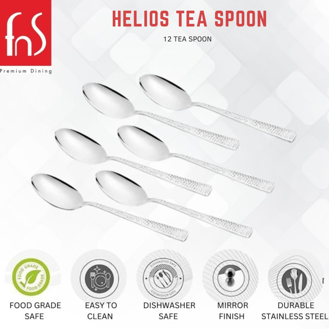 Montavo by FnS Helios stainless steel 12 Pcs Tea Spoon Set