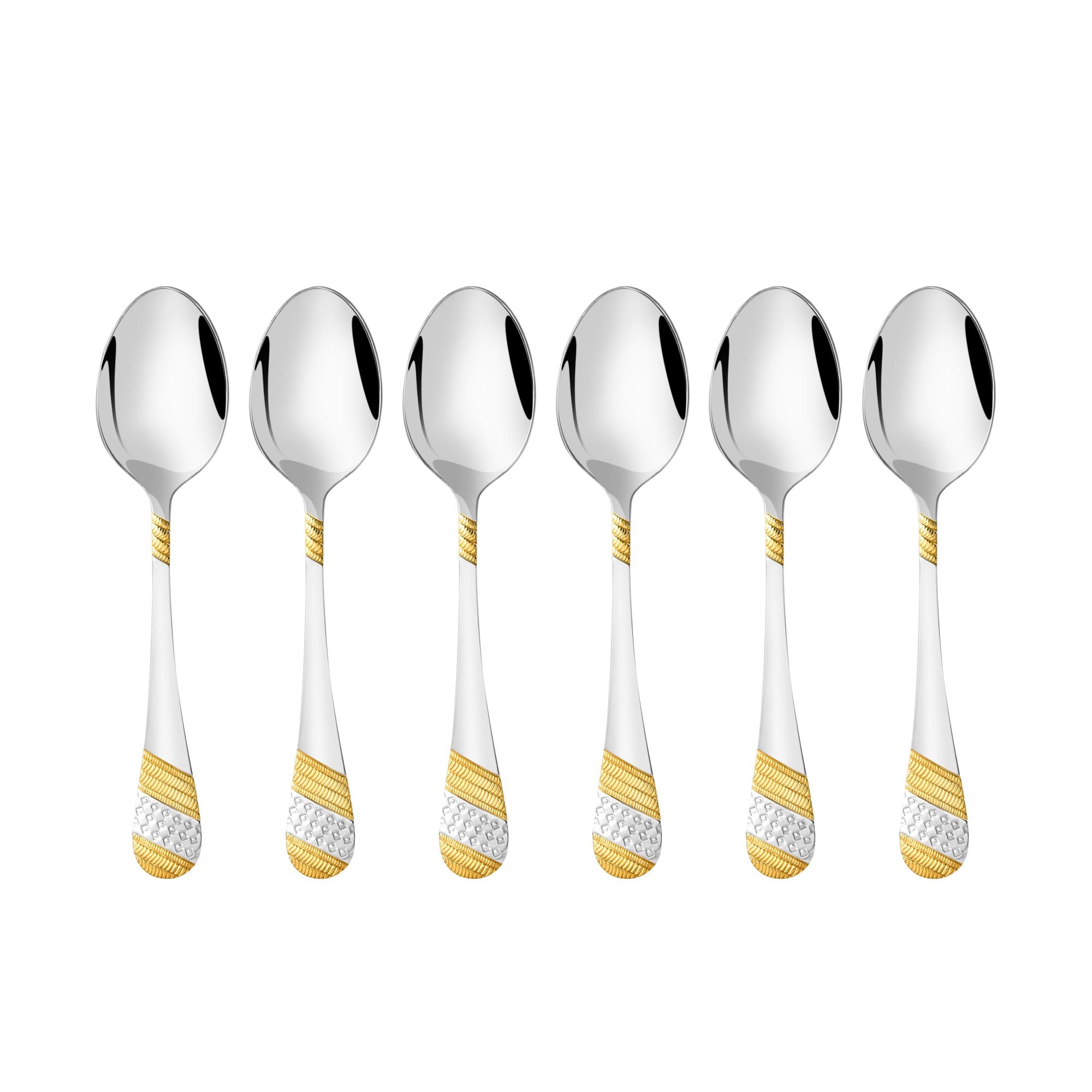 FnS Imperio 6 Pcs Baby Spoon 24 Karat Gold Plated