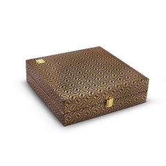Vandan Pooja Thali Gold Finish 7 Pcs Set