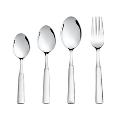 Montavo by FnS Lisbon Cutlery Set 24 pcs with Hanging Stand (6 Dinner Spoon, 6 Dinner Fork, 6 Teaspoon, 6 Baby Spoon & 1 Cutlery Stand)