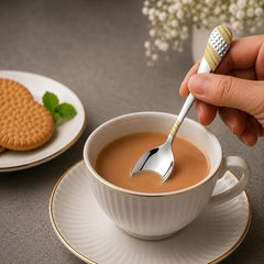 FnS Imperio 6-Pc 24K Gold Plated Stainless Steel Tea Spoon Set