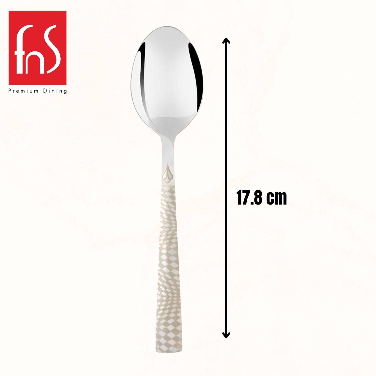 Montavo by FnS Lush Laser Design Stainless Steel 6 Pcs Dinner Spoon Set