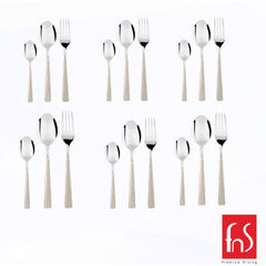 Montavo by FnS Lush 18 Pc Laser Engraving Stainless steel Cutlery set
