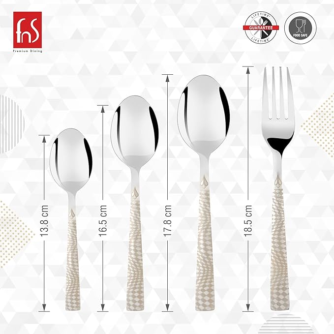 Montavo by FnS Lush Premium 24 Pcs Cutlery Set with Stand