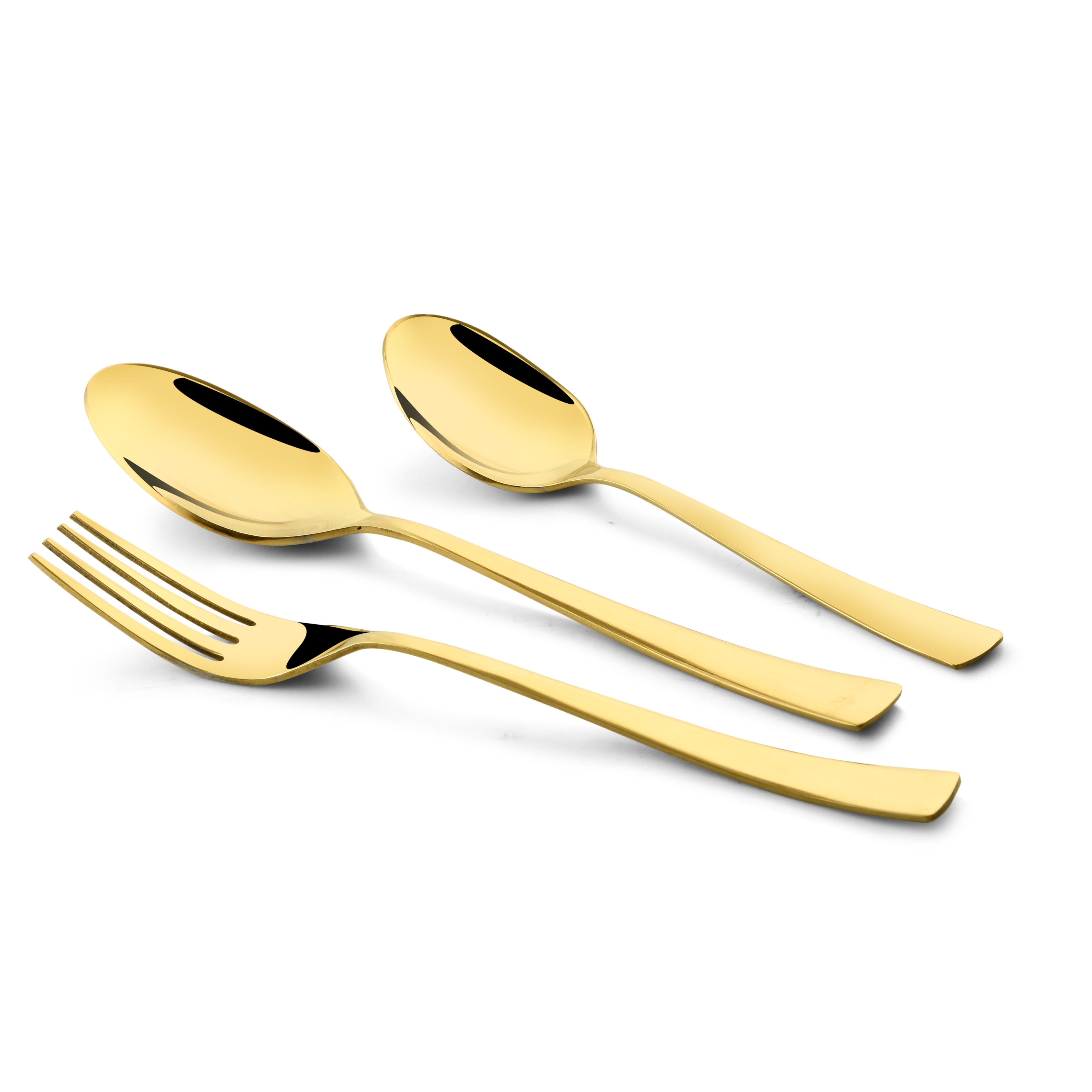 Montavo by FnS Alexa Gold 18 Pc Cutlery Set with Leatherette Box