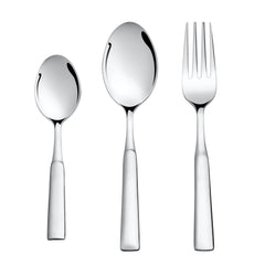 Montavo by FnS Lisbon Cutlery Set 18 pcs with Hanging Stand (6 Dinner Spoon, 6 Dinner Fork, 6 Teaspoon, & 1 Cutlery Stand)