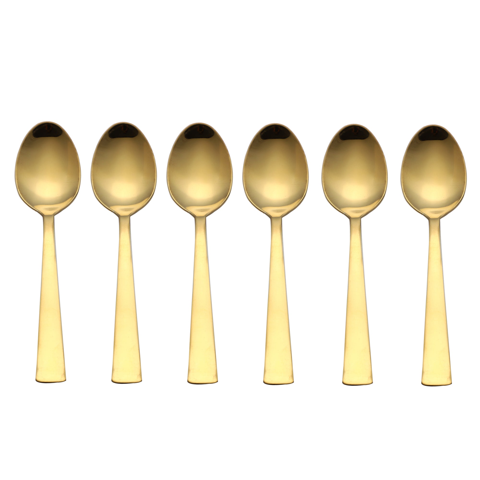 Montavo by FnS  Alexa Gold Stainless Steel 6 Pcs Teaspoon Set