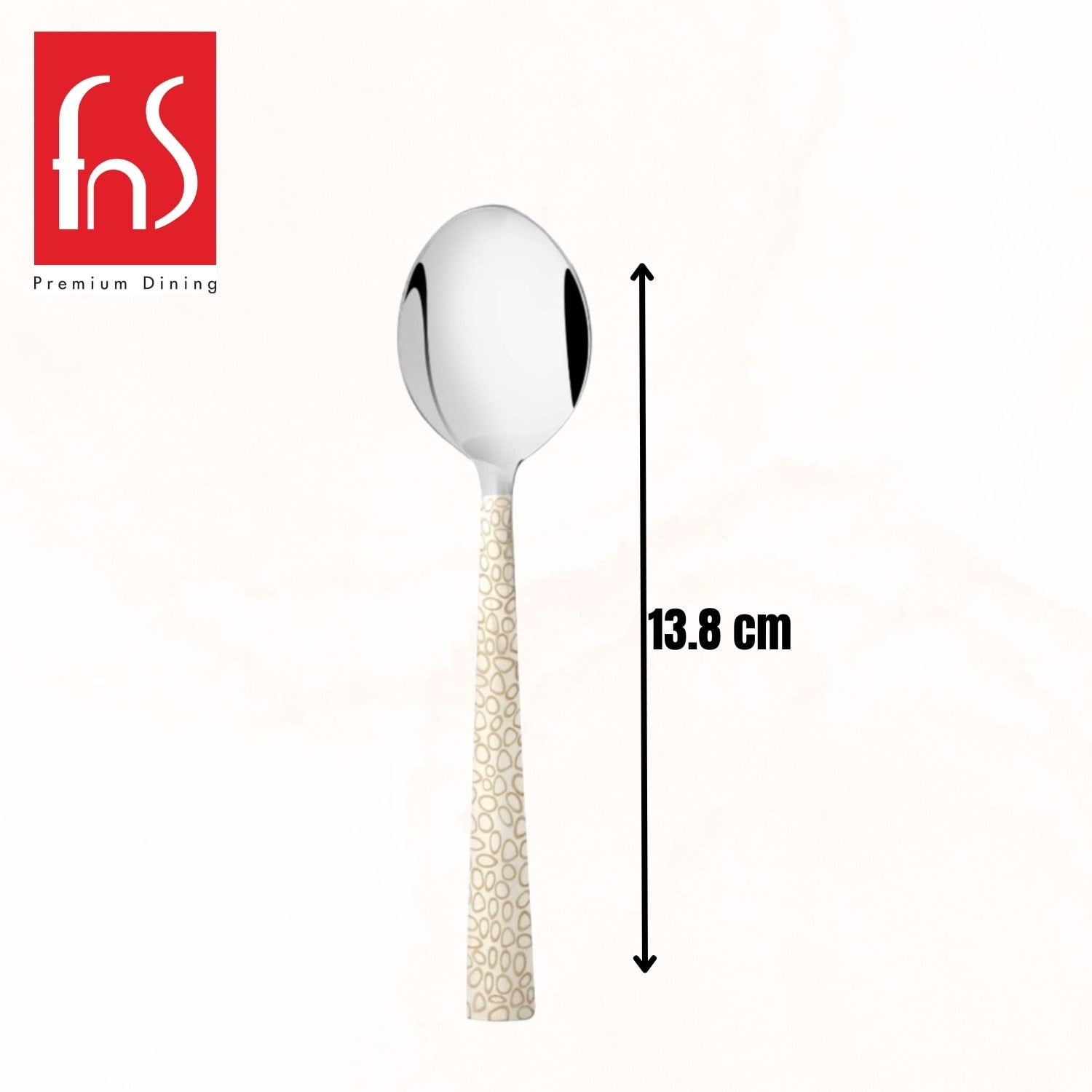 Montavo by FnS Pebble Laser Design Stainless Steel 6 Pcs Teaspoon Set
