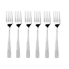 FnS Madrid 6 Pcs Stainless Steel Dinner Fork