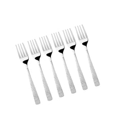 FnS Madrid 6 Pcs Stainless Steel Dinner Fork