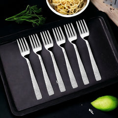 FnS Madrid 6 Pcs Stainless Steel Dinner Fork