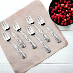 FnS Madrid Stainless Steel 6 Pcs Fruit Fork Set