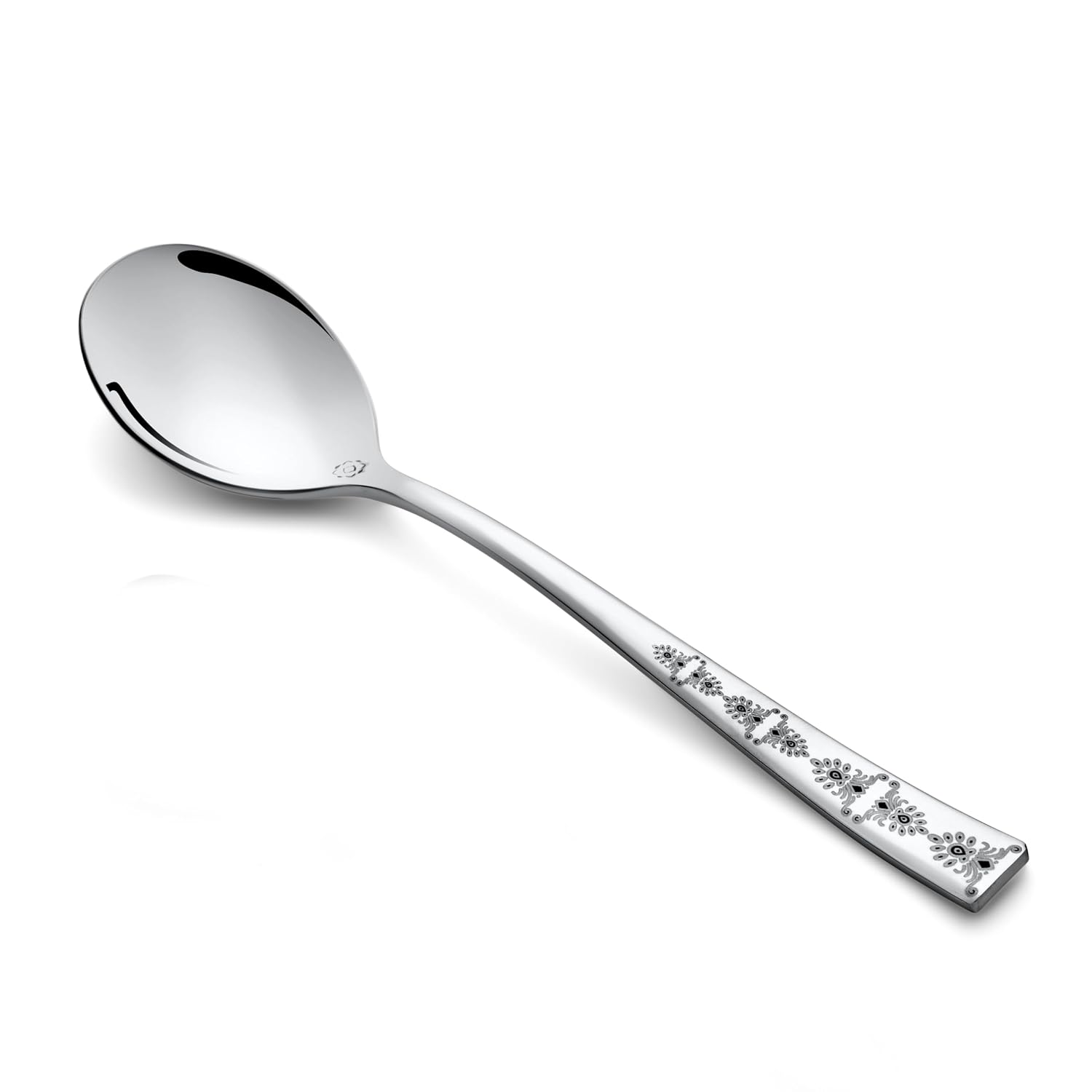 FnS Mandala Laser Design Stainless Steel 5 pcs Dinner Thali Set