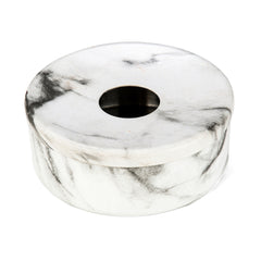 FnS Matto Marbel Finish Steel Ashtray with Lid
