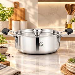 FnS NuChef Triply Stainless Steel Mini Casserole 14 cm