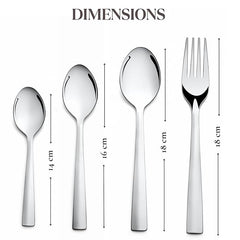 Montavo by FnS Amigo 24-Pc Stainless Steel Cutlery Set with Hanging Stand