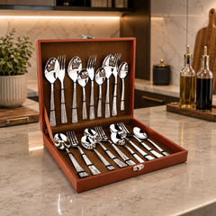 Montavo by FnS Pacific 18 Pc Cutlery Set with Leatherette Box