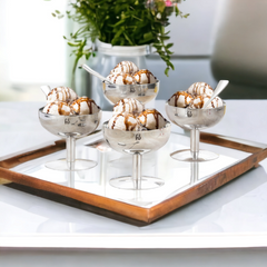 FnS Delight Stainless Steel Ice Cream Cup set of 4
