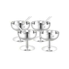 FnS Delight Stainless Steel Ice Cream Cup set of 4