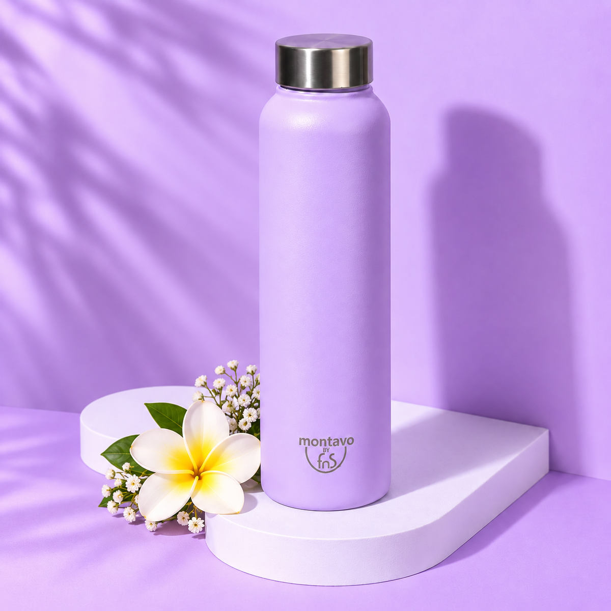 Montavo by FnS Lilac Mist Stainless Steel Water Bottle  750ml
