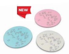 Fns SESIA Round Multi-Coloured Stainless Steel Coasters – Set of 6