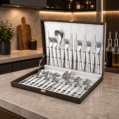 FnS Slim Line 26 Pcs Stainless Steel Cutlery Set