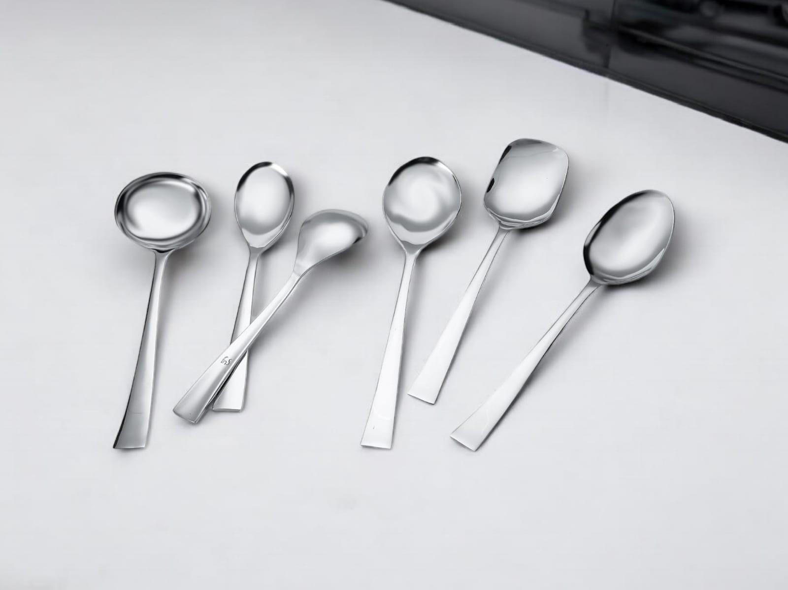 FnS Slim Line Premium Stainless Steel 6 pcs Serving Spoons Set