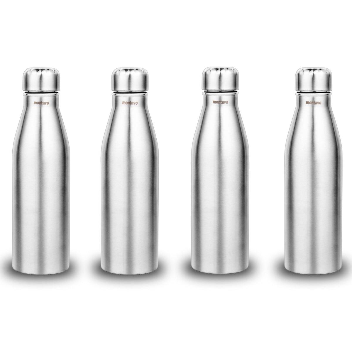 Montavo by FnS Bliss Stainless Steel Water Bottle Set of 4 (Capacity 750 ml)