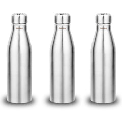 Montavo by FnS Bliss Stainless Steel Water Bottle Set of 3 (Capacity 750 ml)